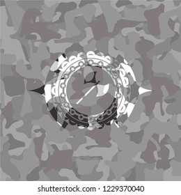 medieval axe icon on grey camo pattern