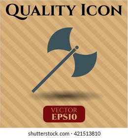 símbolo de icono de ax medieval vector de símbolo plana eps jpg aplicación web