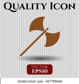 medieval axe icon vector symbol flat eps jpg app web
