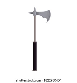 Medieval axe vector icon.Cartoon vector icon isolated on white background medieval axe.