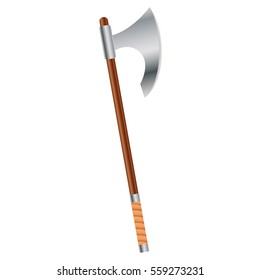 Medieval battle ax, vector design