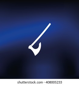 Medieval battle axe icon.