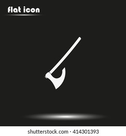 Medieval battle axe icon.