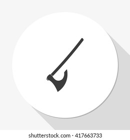 Medieval battle axe icon.