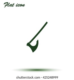 Medieval battle axe icon.