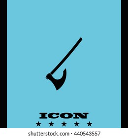 Medieval battle axe icon.