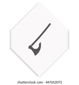 Medieval battle axe icon.