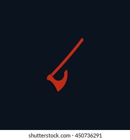 Medieval battle axe icon.