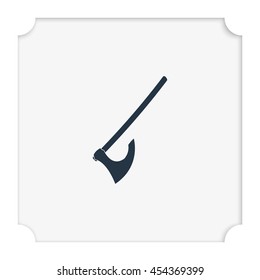 Medieval battle axe icon.
