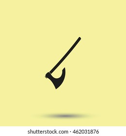 Medieval battle axe icon.