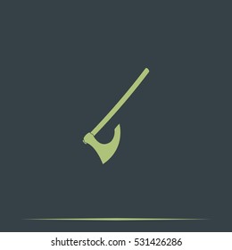 Medieval battle axe icon.