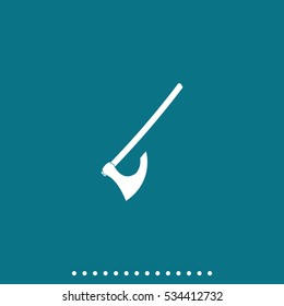 Medieval battle axe icon.