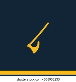 Medieval battle axe icon.