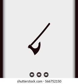 Medieval battle axe icon.