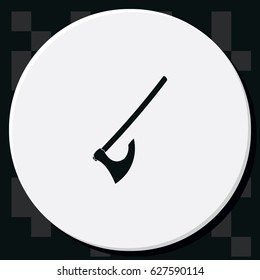 Medieval battle axe icon.