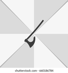 Medieval battle axe icon.