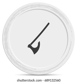 Medieval battle axe icon.