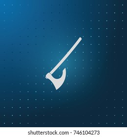 Medieval battle axe icon.