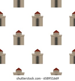 Medieval building pattern seamless for any design vector illustration