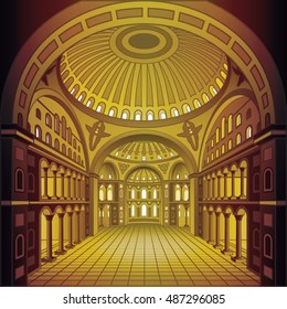 Medieval Byzantine cathedral 