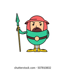 Medieval cartoon character