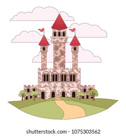 medieval castle in the camp