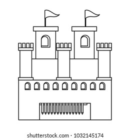 Medieval Castle Design Stock Vector (royalty Free) 1032145174 