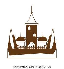 Medieval castle icon