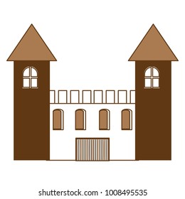 Medieval castle icon