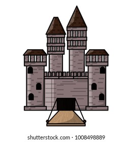 Medieval castle icon