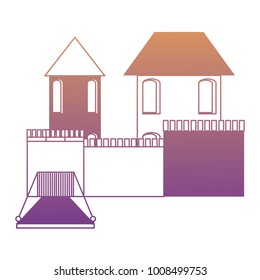 Medieval castle icon