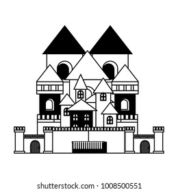 Medieval castle icon
