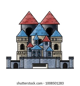 Medieval castle icon