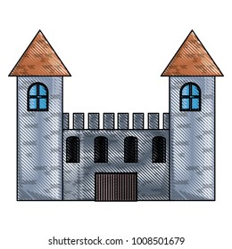 Medieval castle icon