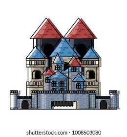 Medieval castle icon