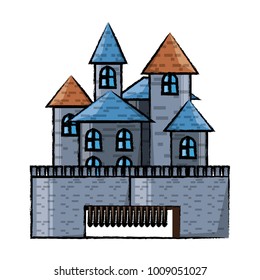 Medieval castle icon