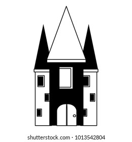 Medieval castle icon
