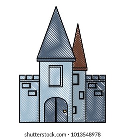 Medieval castle icon