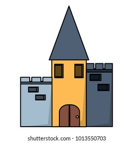 Medieval castle icon