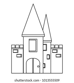 Medieval castle icon
