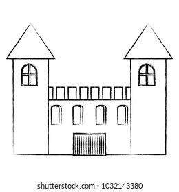 Medieval castle icon