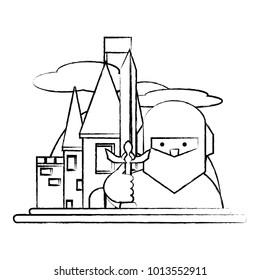 Medieval castle icon image