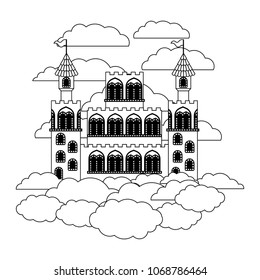 medieval castle on the sky