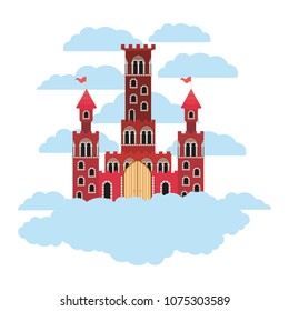 medieval castle on the sky