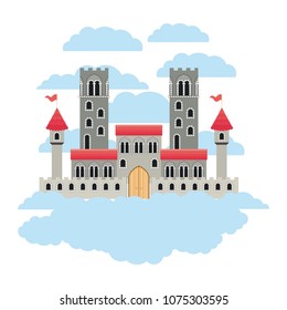 medieval castle on the sky