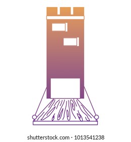 Medieval castle tower icon