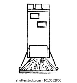 Medieval castle tower icon