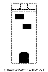 Medieval castle tower icon