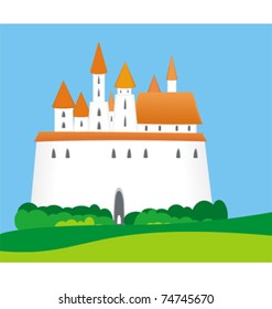 medieval castle or town