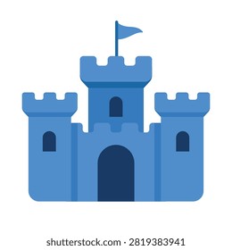 Medieval Castle Vector Clipart Flat Logo Icon Illustration Medieval Castle Vector Clipart Flat Logo Icon Illustration